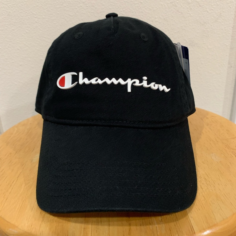 Champion Adjustable Dad Hat - Black OSFM
